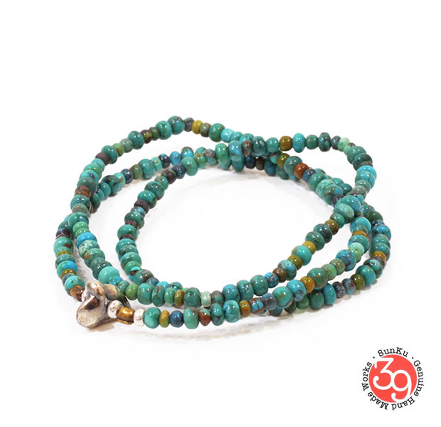 Sunku/39/サンクSK-008 Turquoise Beads Necklace &…...:extremesilver:10003712