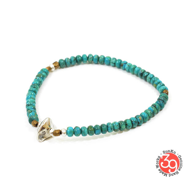 Sunku/39/サンクSK-007 Turquoise Beads Bracelet(S…...:extremesilver:10003711