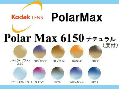 [レンズ]光学フィルムの技術を結晶！Kodak polarMAX ポラマックスPolarMax6150 偏光ナチュラルカラー 度付き （2枚1組）(新品 本物 正規品)