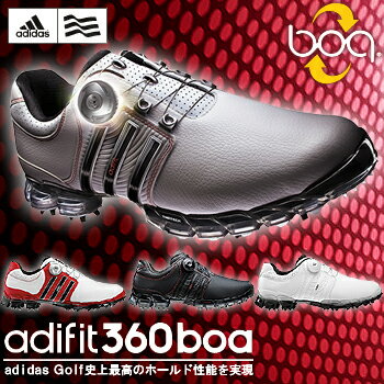 2012モデルアディダスゴルフ日本正規品adifit360boa（アディフィット360ボア）Boa機能搭載ソフトスパイクゴルフシューズ