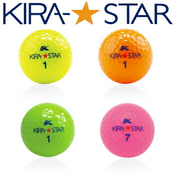 キャスコKIRA★STAR（キラスター）2ピースゴルフボール1ダース（12個）