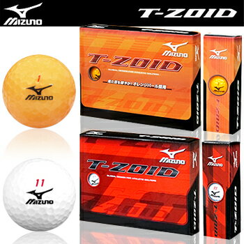 2011モデルMIZUNO（ミズノ）日本正規品T−ZOIDゴルフボール1ダース（12個入）【あす楽対応_四国】【高初速・高弾道による大きな飛び】