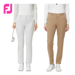 <strong>フットジョイ</strong> FOOTJOY ゴルフウエア レディス パンツ 「 FJW-F22-P02 」 ソフト 起毛 チェック パンツ 秋冬ウエア 【あす楽対応】