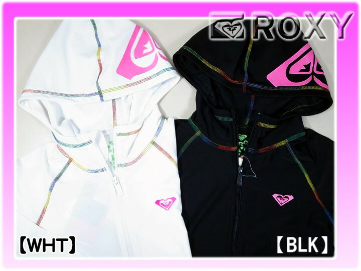 一番人気!!長袖ラッシュガードパーカーROXY 水着 【RASHIE PARKA】WHT UV対応[UPF50+]  【RCPmara1207】【マラソン201207_趣味】