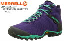 (メレル)MERRELL カメレオン8ストームミッドゴアテックス CHAMELEON 8 STORM MID GORE-TEX レディス アウトドアトレッキングカジュアルシューズ 尖った岩などの障害物から足を保護するとともに、靴のねじれの抑制と安定性を向上