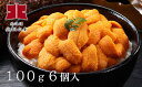 Ho203-E002【ふるさと納税】生うに(無添加えぞばふん)100g入6個入(塩水パック)