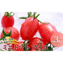 【ふるさと納税】北海道月形町産ミニトマト アイコ 約3kg 1箱 【野菜・トマト・ミニトマト】 お届け:2021年8月上旬~8月末頃まで