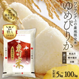 【ふるさと納税】【精米種別・初回配送月・容量・回数を選べる】令和6年産先行予約 <strong>定期便</strong>「ゆめぴりかコンテスト2019」最高金賞受賞！東川米「ゆめぴりか」