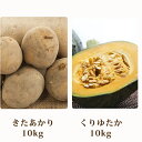 【ふるさと納税】北海道 美深町産 かぼちゃ10kg・じゃがい...