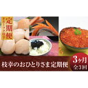 【ふるさと納税】オホーツク枝幸 おひとりさま用3ヶ月定期便 【定期便・帆立・ホタテ・いくら・魚卵・魚貝類・加工食品】