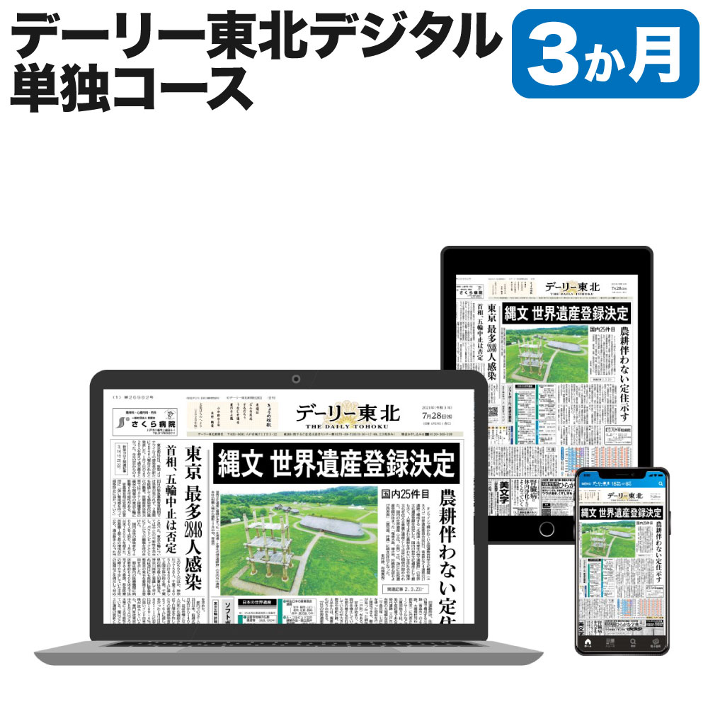 【ふるさと納税】デーリー東北デジタル単独コース3か月購読権 登録初月＋翌月から3か月 デーリー東北新聞社 八戸市 青森県南 岩手県北 地方紙 地方紙のデジタル版 電子新聞 カラー表示 生活情報誌「chou chou」 ブラウザ版 アプリ版 送料無料