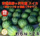 【ふるさと納税】産地直送!青森県鰺ヶ沢町産 スイカ(6kg×...