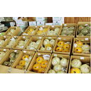 【ふるさと納税】【三種町特産】品種お任せ!!メロン詰合せ(中...