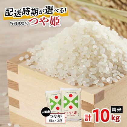 FY20-637 【配送時期が選べる】山形産特別栽培米 つや姫 10kg (5kg×2) 米 精米