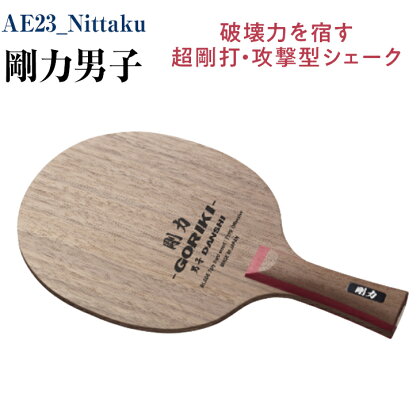 AE23_Nittaku 剛力男子｜卓球 シェークハンド ラケット 攻撃型 パワー 剛力シリーズ 木材 ニッタク