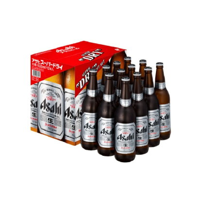 アサヒ　スーパードライ（大瓶12本）　【お酒・ビール・麦酒　beer　Asahi　ケース　アルコール　大瓶　super　dry】
