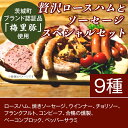 【ふるさと納税】265【茨城町ブランド認証品「梅里豚」使用】贅沢ロースハムとソーセージスペシャルセット