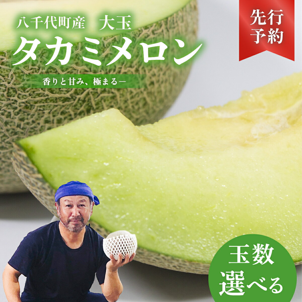 【ふるさと納税】【 先行予約 2026年6月上旬以降発送】 タカミメロン 秀品 2玉～6玉 【 選べる 玉数 】期間限定 産地直送 果物 フルーツ メロン 甘い 人気 タカミ 貴味 2026年発送 2026年先行受付 2026年