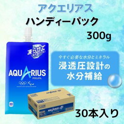 【ふるさと納税】<strong>アクエリアス</strong> 300gハンディーパック(30本入り)　【飲料・ドリンク・スポーツ飲料】