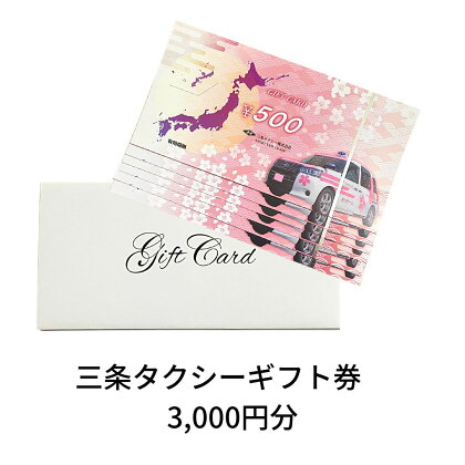 三条タクシーギフト券　3,000円分【010S130】