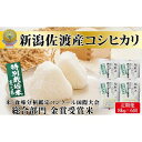 【ふるさと納税】【6ヵ月定期便】令和4年産食味鑑定コンクール金賞 新潟県佐渡産こしひかり(特別栽培米)8kg(2kg×4) 【定期便・ お米 白米 ライス ご飯 ブランド米 お弁当 おにぎり 新潟県産 産地直送 主食 炭水化物 】