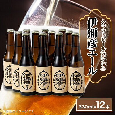 【ふるさと納税】弥彦村初のクラフトビール(発泡酒) 伊彌彦エール 12本セット フルーティー 新潟県 弥彦村産_＜ジャパン・グレートビア・アワーズ2020 銀賞受賞＞特別栽培米コシヒカリ「伊彌彦米」使用 クラフトビール【配送不可地域：離島】【1108532】