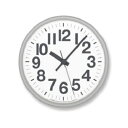 【ふるさと納税】ナンバーの時計/ グレー（YK21-12GY）Lemnos 掛け時計　【装飾品・民芸品・工芸品・伝統技術・インテリア】　お届け：※申込状況によりお届け迄1〜2ヶ月程度かかる場合があります。