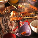 【ふるさと納税】【休前日を除く平日限定】ずらりと囲炉裏を囲む山の幸【デラックス炭火膳付き】ペア宿泊券【1040248】
