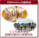 【ふるさと納税】くくり米5kg田植え稲刈り体験付き...