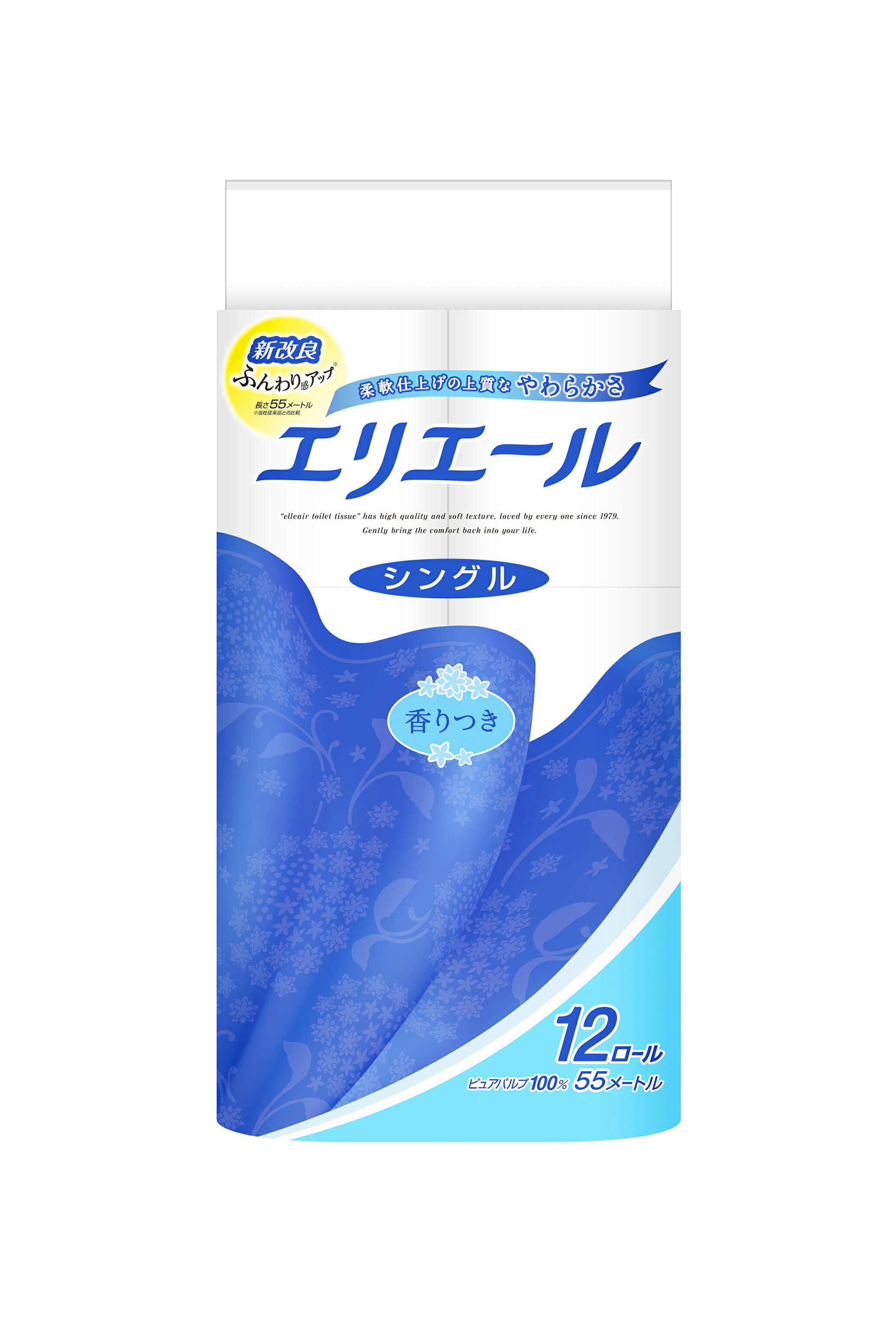 【ふるさと納税】エリエールトイレットティッシュー 12Rシングル（12ロール×6パック）