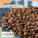【ふるさと納税】C-15【3ヶ月定期便】カフェ・フランドル厳選 コーヒー豆 ニカラグア産(200g×2)