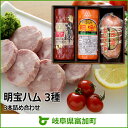 【ふるさと納税】明宝ハム 3種 3本詰合せ 360g×2本 ...