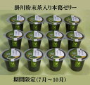 【ふるさと納税】掛川粉末茶入り本葛ゼリー・翠(期間限定7月〜...