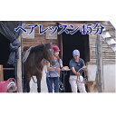 【ふるさと納税】天城ホースビレッジ 施設利用券 ペアレッスン45分 【体験チケット】