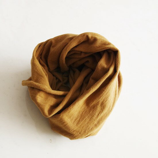 【ふるさと納税】 熊野番茶染め スヌード 金茶色（チタン媒染）