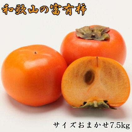 [甘柿の王様]和歌山産富有柿約7.5kgサイズおまかせ | 和歌山産 果物 フルーツ※2022年10月下旬～12月上旬頃に順次発送予定