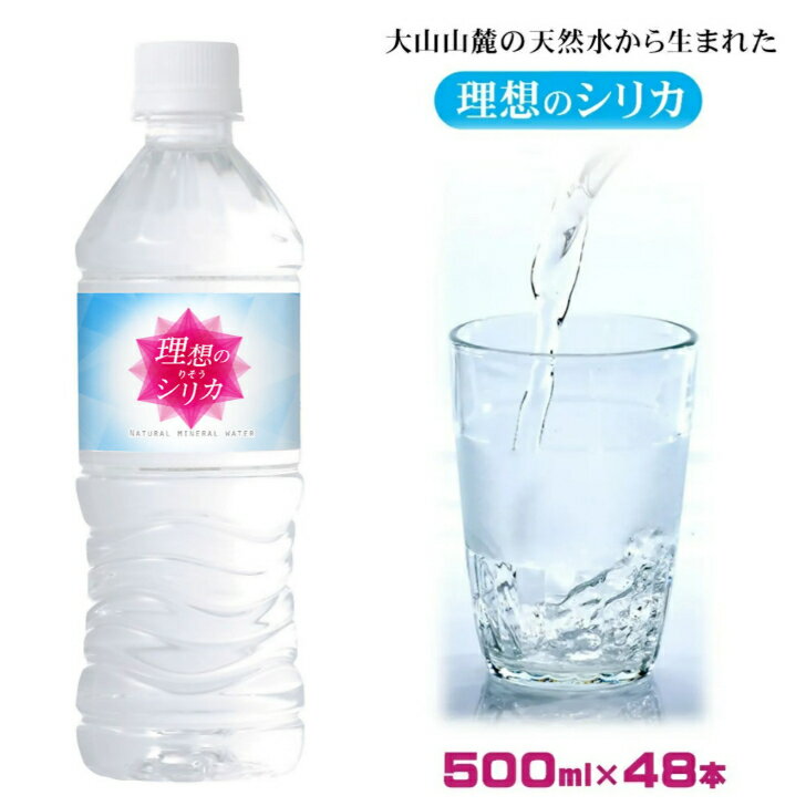 【ふるさと納税】理想のシリカ 500ml × 48本 (1ケース24本入 × 2ケース) 軟水【25-010-011】LeMoN株式会社