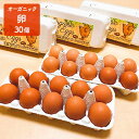 【ふるさと納税】オーガニック卵 30個 【卵・鶏卵・有機】