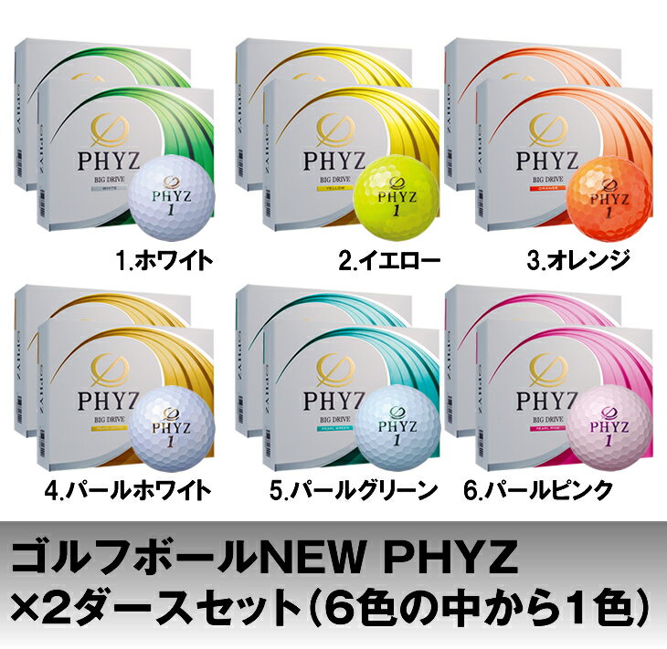 【ふるさと納税】ゴルフボール『NEW　PHYZ』×2ダースセット