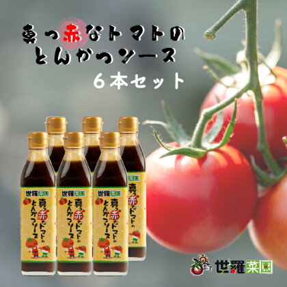 真っ赤なとんかつソース 6本セット 調味料 トンカツソース とんかつソース トマト とまと 広島県 A007-02