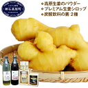 【ふるさと納税】高原生姜のパウダーとプレミアム生姜シロップと...