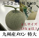 【ふるさと納税】九州産マスクメロン 特大サイズ1玉(温室)※着日はご指定いただけません