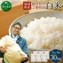 【ふるさと納税】福岡県産 白米 30kg (5kg×6袋) ...
