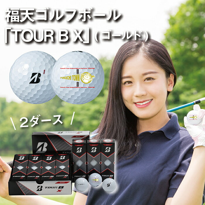 【ふるさと納税】G18-53 「福天ゴールドVer」ゴルフボール（TOUR B X）2ダース
