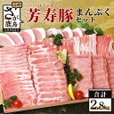 【ふるさと納税】豚肉 小分け 合計2.8Kg 芳寿豚 まんぷ