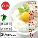 【ふるさと納税】熊本県産 ヒノヒカリ 白米30kg