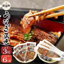 【ふるさと納税】新仔!!味鰻うなぎ蒲焼3尾（無頭）・鰻丼の素6袋セット＜贈答・熨斗対応＞宮崎県産うなぎ本格手焼<strong>備長</strong>炭蒲焼