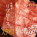 【ふるさと納税】宮崎牛 リブロース スライス 600g 約6...