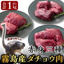【ふるさと納税】国産!ダチョウ赤身三種肉(計1kg以上)低脂肪・高タンパク・高鉄分のヘルシーなオーストリッチミートのフィレ・ドラム・モモ肉をセットでお届け【ビッグバード・カピリナ】