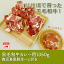 【ふるさと納税】黒毛和牛カレー用1350g 鹿児島黒豚生ハム...